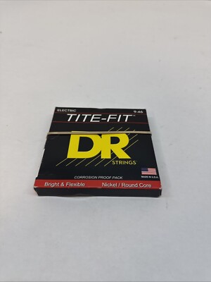 DR Strings Tite-Fit Nickel Plated Electric Guitar Strings: Light To Medium 9-46