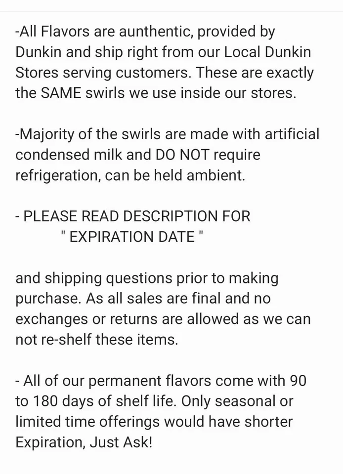 Jarra Dunkin Donuts Original Caramelo Remolino 64 OZ - ¡¡ENVÍO GRATUITO!! Exp- 90+ días Foto 4 de 4