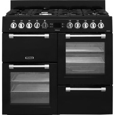 Image of Leisure CK100F232K Cookmaster 100 100cm Dual Fuel Range Cooker 7 Burners Black