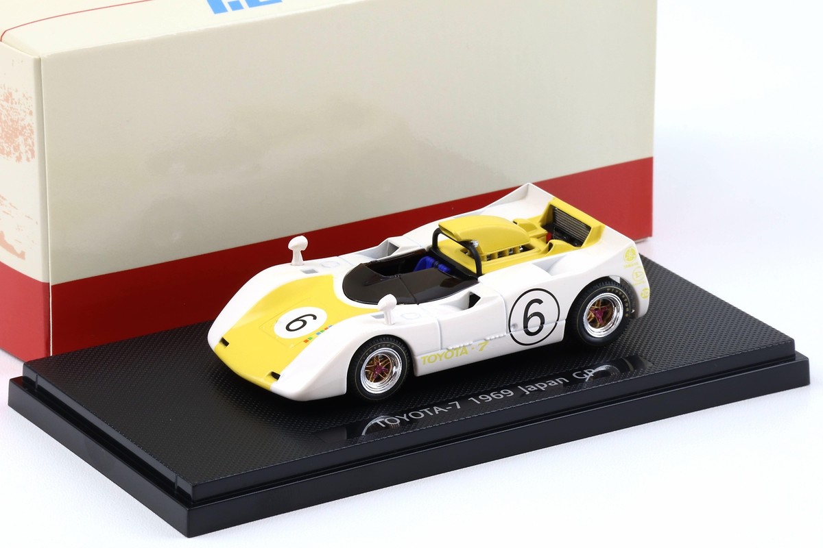 1:43 Ebbro Toyota 7 Japan GP 1969 #6 White/ Yellow Mitsumasa