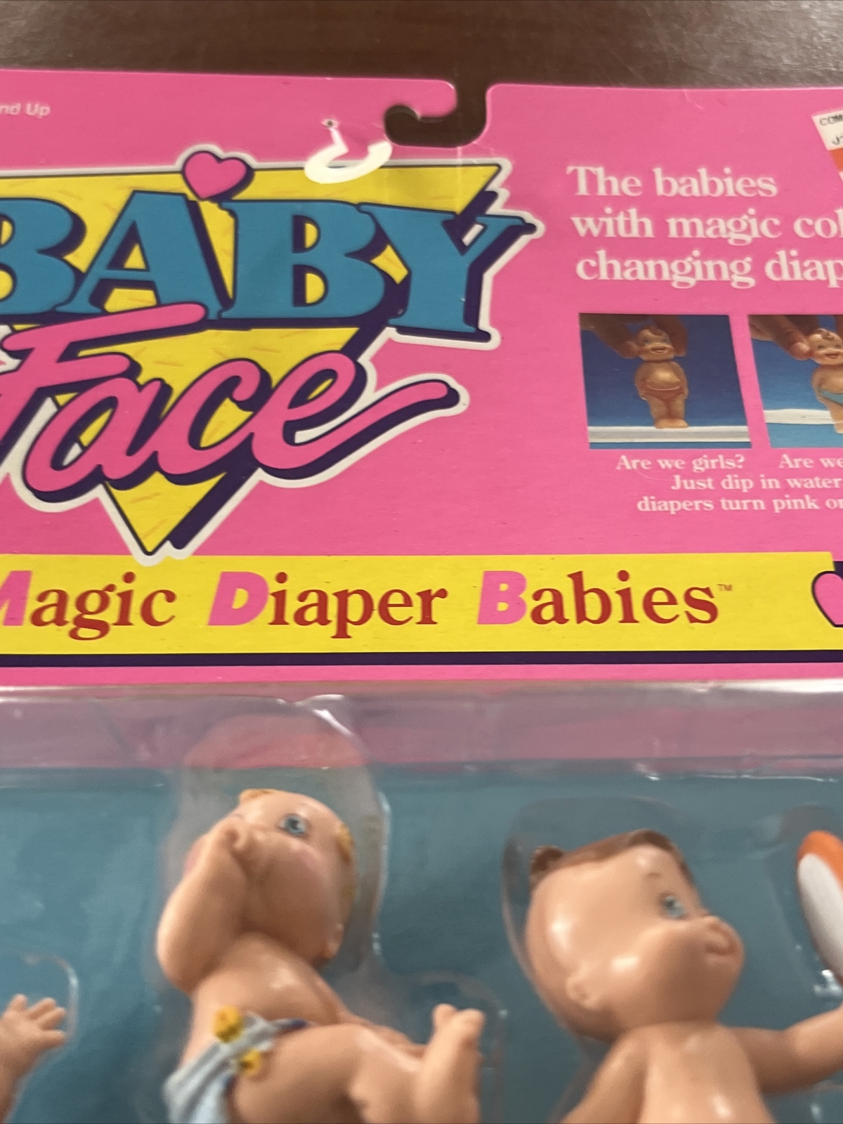 New Vintage 1990’s Baby Face Doll Magic Diaper Babies 38010 Galoob eBay