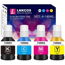 T49M 4 140ML T49 T49M Sublimation Ink for Epson SureColor F170 F570 Printer