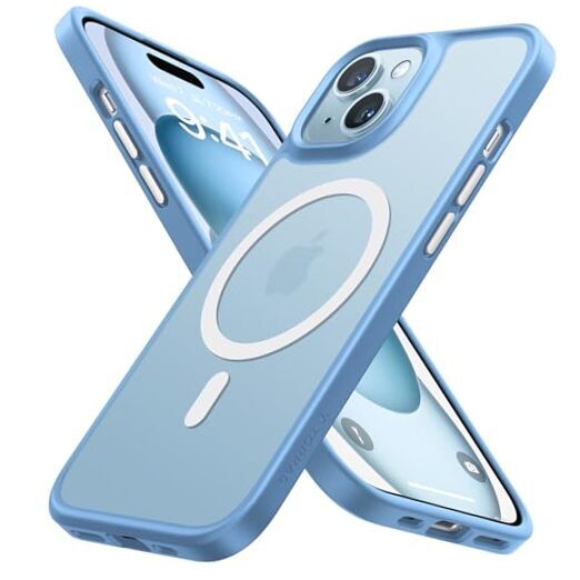 Magnetic Designed for iPhone 15 iPhone 14/15 Case 6.1 inch, 2 Cameras 3 Blue-image