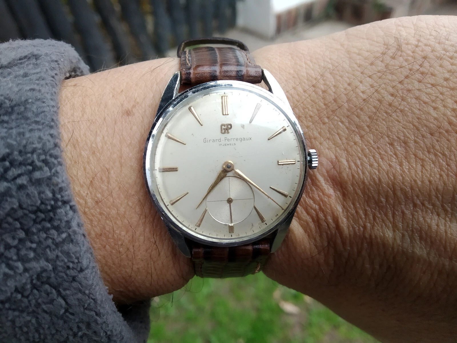 Girard Perregaux — GIRARD PERREGAUX 03 SUB SECOND HAND WIND SERVICED ORIGINAL CASE high grade