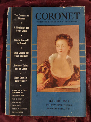 CORONET March 1939 ALBERT AL HIRSCHFELD E. ALEXANDER POWELL ROBERT W. SNEDDON  