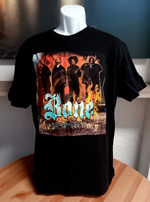 Bone Thugs N Harmony TShirt Large Mens Black Old School 90s Rap Hip Hop