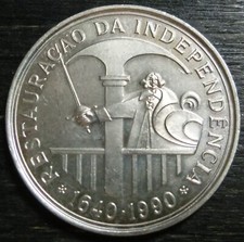 Portugal 100 Escudos 1990 350. Jahrestag der Restauration der Unabhängigkeit