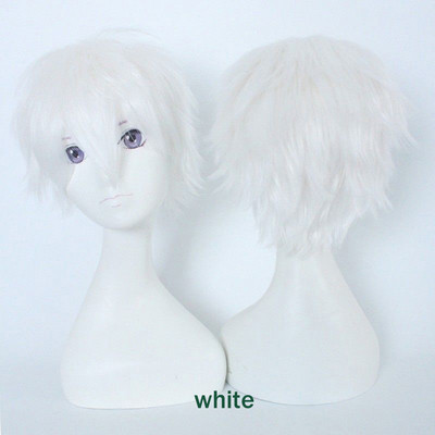 Unisex Anime Short Wig Straight Hair Cosplay Costume Party Heat Resistant Wigs