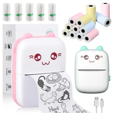 Mini Pocket Thermal Printer Wireless Bluetooth Sticker Photo Label Paper Maker