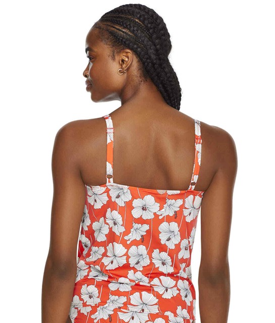 Freya SUNSET Hibiscus Beach Underwire Plunge Tankini Swim Top US 32H UK 32FF for sale online | eBay