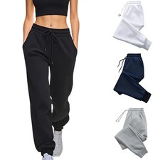 Women's Plain Color Sweatpants, Wearable All Season, Fashion Casual Joggers