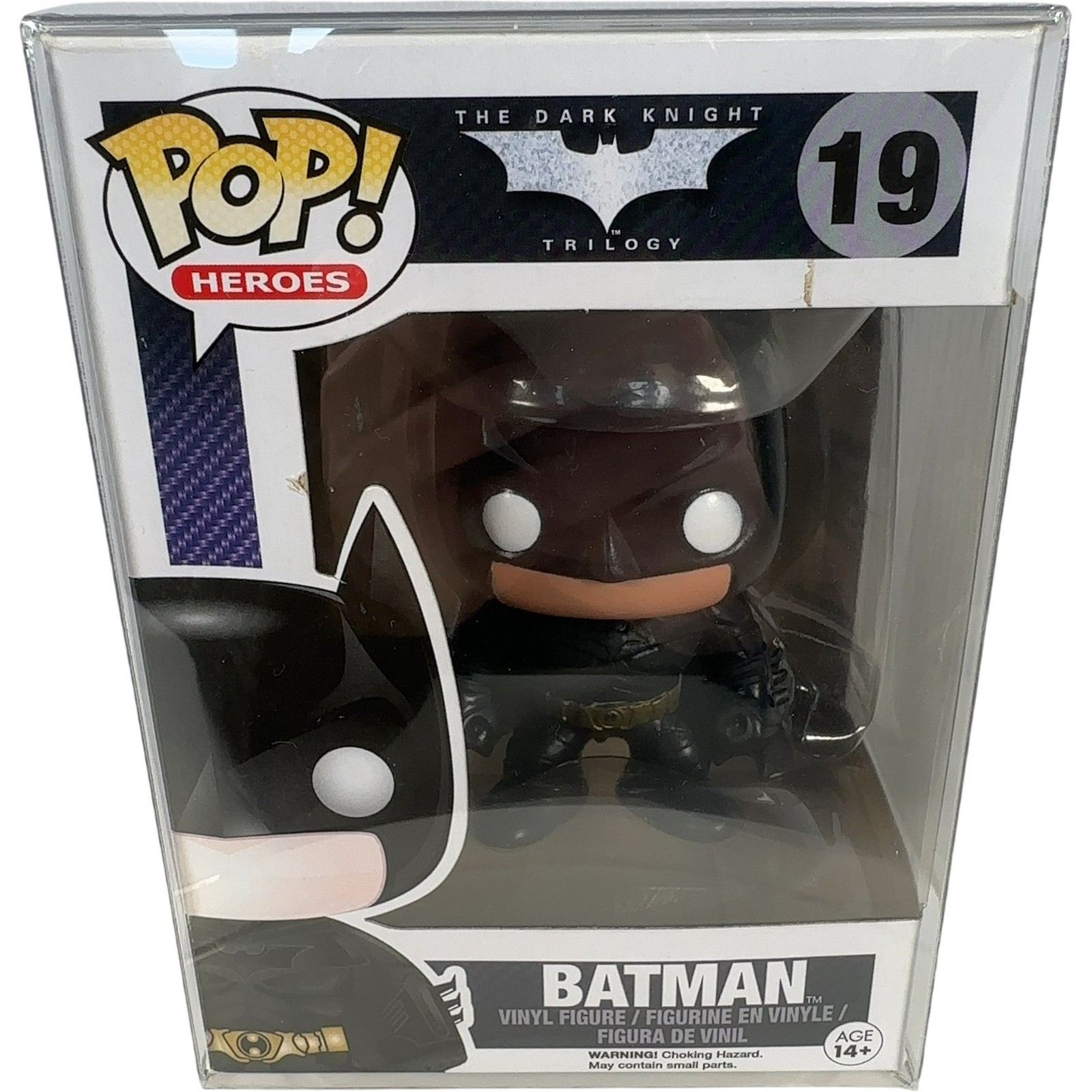 Funko Pop Heroes Batman #19 Figure The Dark Knight Trilogy With Pop Protector