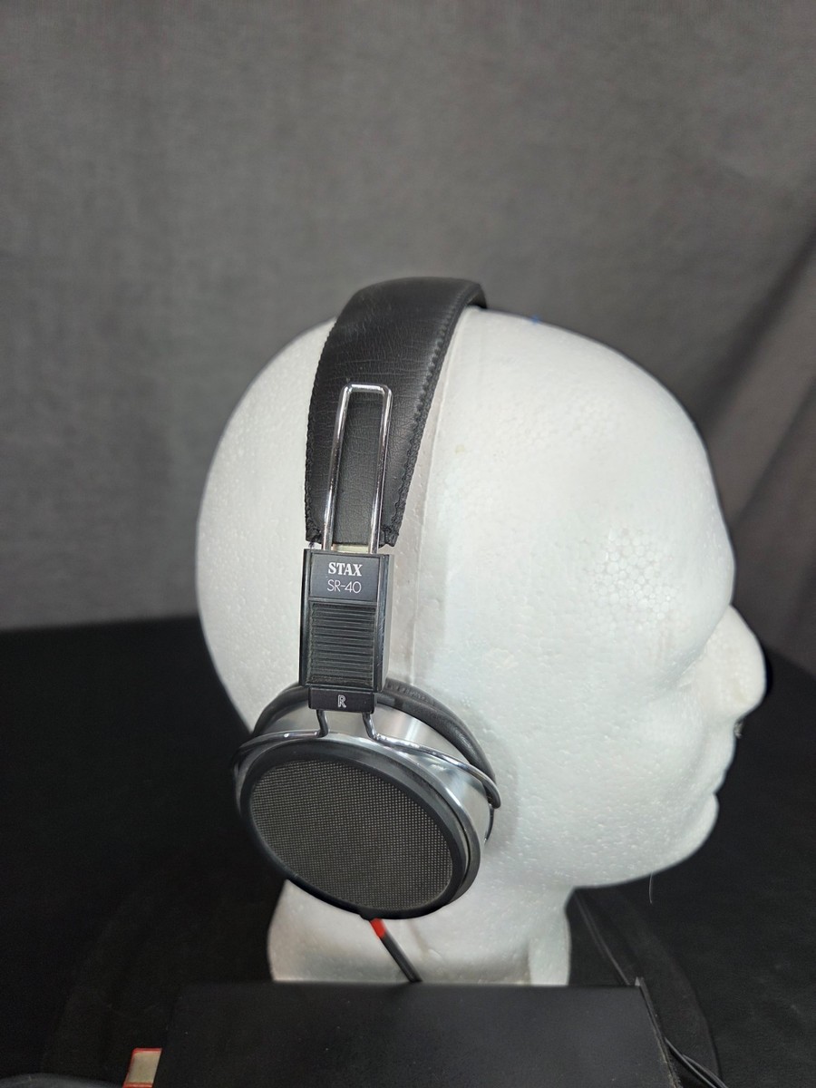STAX SR-40 Electrostatic Headphones + SRD-4 Adapter Tested Working