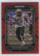 2023 Panini Prizm Draft Picks Ruby Wave Prizm DeWayne McBride #131 i5f