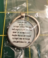 Silvertone Sister Inspirational Quote Souvenir Keychain, B2b7
