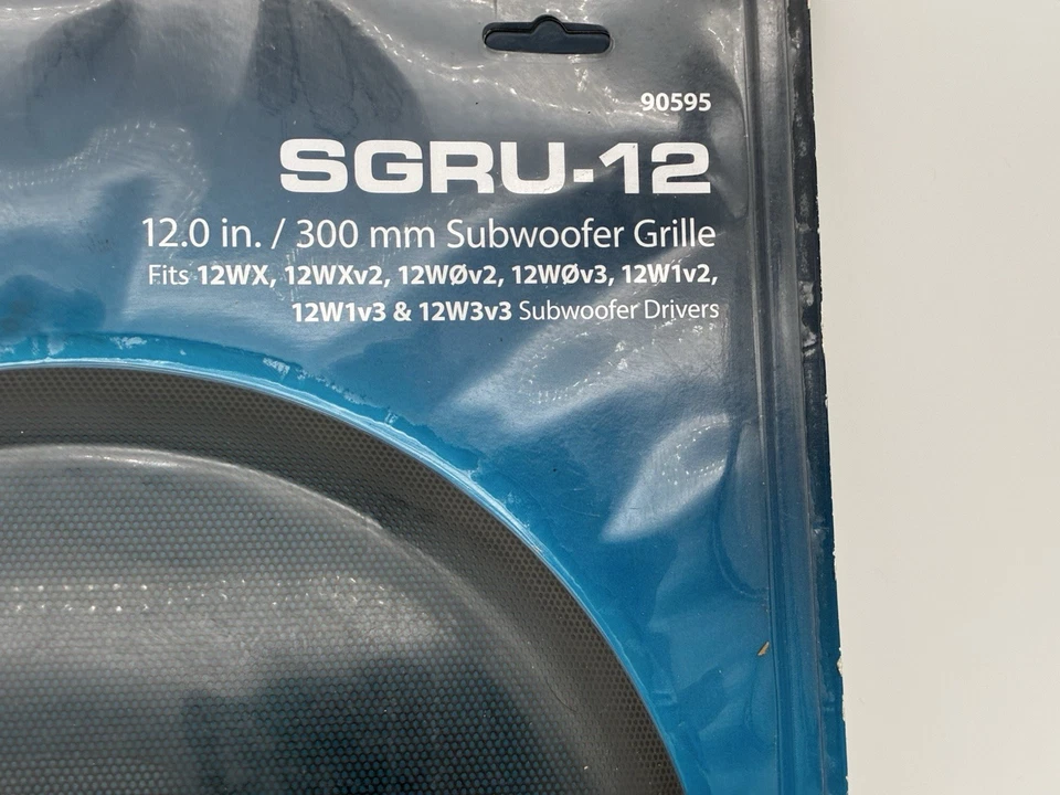 JL Audio Sgru-12 Subwoofer 12w1v2 & 12w3v3 Sub Metal Mesh Grille Grill Cover New - Image 2 of 4