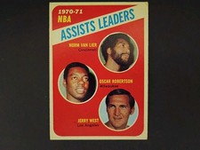 1971-72 Topps - League Leaders Jerry West, Oscar Robertson, Norm Van Lier #143