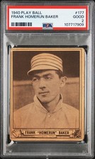 1940 PLAY BALL #177 FRANK HOMERUN BAKER PSA 2