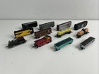 Bachmann N Scale Lot of a 0-6-0 Custom Detailed Locomotive & 11 Train Cars. VGC — photo 1