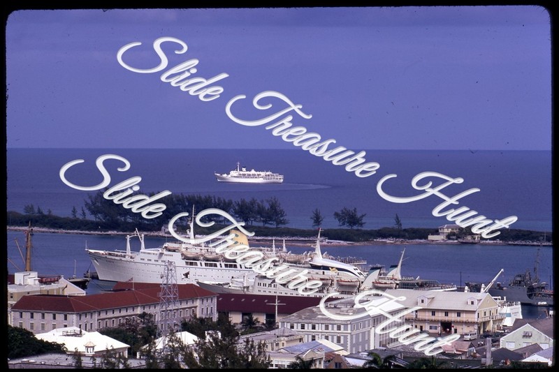 Nassau Bahamas Flavia Cruise Ship Liner 35mm Slide 1970s Kodachrome