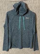 Under Armour Tech Twist Hoodie Sweatshirt Loose Static Blue Size Women's Small