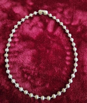 Vintage 90s Hot Topic Two-Toned Ball Chain Necklace Punk Goth Skater Emo