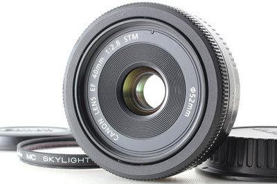 Canon EF 40mm f/2.8 STM Macro Pancake Objektiv Schwarz Aus Japan