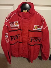 Michael Schumaker Red Quilted Ferarri  Jacket. THIS WOULD MAKE A GREAT XMAS GIFT