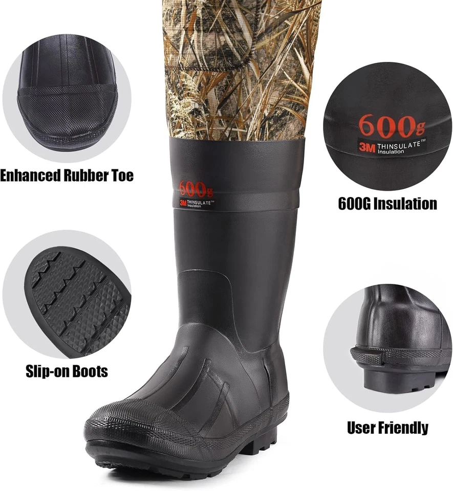 Trudave 4.5mm Neoprene Hunting Chest Waders with 600G Insulated Boots - Image 4 of 4