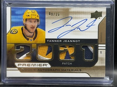 2021-22 Tanner Jeannot Premier Rookie patch Auto materials /15