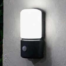 Battery LED Motion Sensor Security PIR Wall Light Outdoor House Lamp Garden