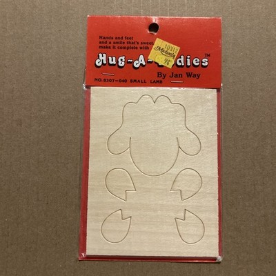 Vintage Sealed  Hug-A-Bodies  8307 Small Lamb Craft Kit by Jan Way