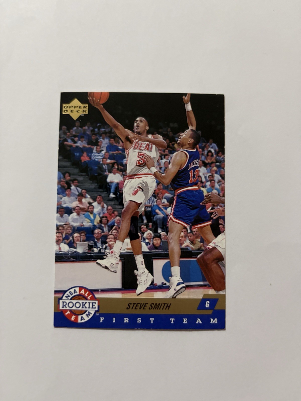 1992-93 Upper Deck Basketball Card NBA All Rookie Team AR4 Steve Smith Heat