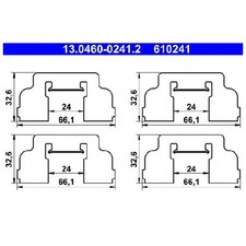 Zubehörsatz 24307011 Bremsbeläge für Dacia Logan LS MCV KS Sandero