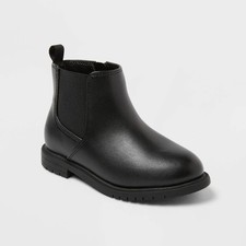 Toddler Tanner Chelsea Ankle Boots - Cat  Jack  Black 6T: Zipper Closure, Flex