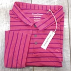 Tommy Bahama Polo Shirt Mens 5XLB Pink Striped IslandZone Cooling UPF 30 New