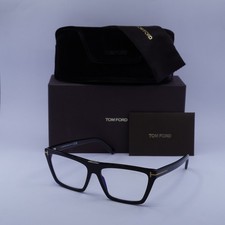 Tom Ford FT5912-B 001 Shiny Black 57mm Eyeglasses New Authentic