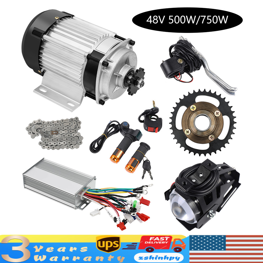 48V 750W Electric 3-wheels Bike Brushless Motor Kit For Adul