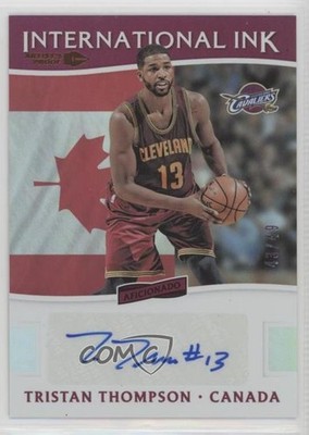 2016 Panini Aficionado Artist's Proof Bronze 43/49 Tristan Thompson #8 Auto 05zi