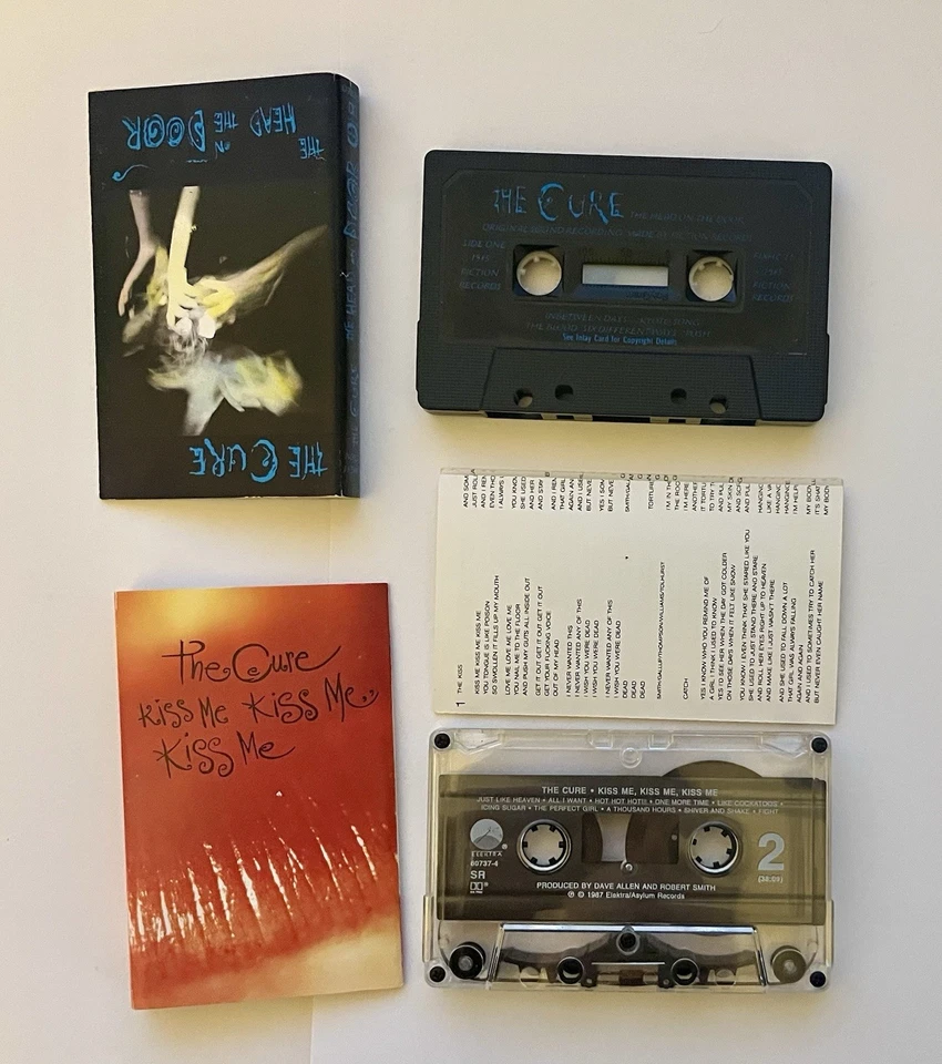 The Cure, Kiss Me Kiss Me Kiss Me + The Head On The Door Cassette Tape, RARE - Image 2 of 4