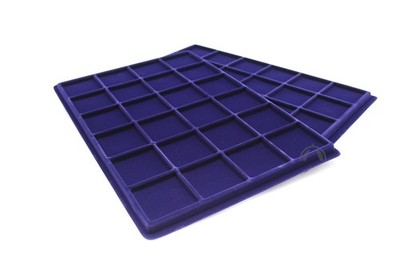 2 Blue Trays for Silver Eagle, Peace, Morgan, Coins up to 47mm Holds 24 Coins