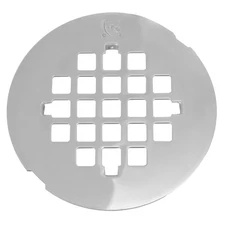 Westbrass D319-SS-CP 4-1/4" Stainless Steel Snap-in Shower Strainer Grid Drain