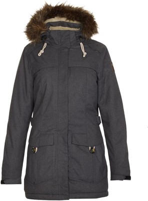 Killtec Damen Winterjacke Otilie mit Kapuze Outdoorjacke, dunkelgrau, 36