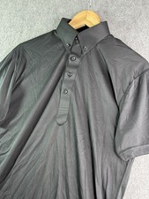 Collars  Co Black Button Down Dress Collar Polo Shirt Men  s Small NEW