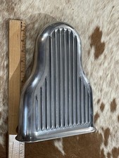 VINTAGE CAL CUSTOM HILBORN FINNED ALUMINUM AIR CLEANER SCOOP 4 BBL HOTROD GASSER