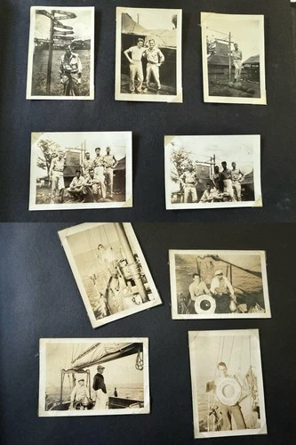 WW2 VTG 1940s Military PHOTO Album Manila Philippines Soldiers A327