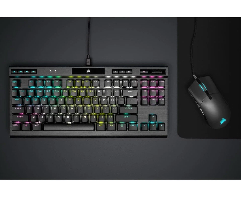 Corsair K70 RGB TKL Champion Series Optical Mechanical Gaming Keyboard - Image 2 of 4
