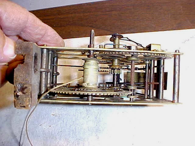 Antique Clarke & Gilbert Weight Driven Clock Movement For Parts Or Restoration. - Image 2 of 4