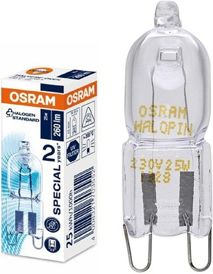 Osram Halopin Oven 40W Backofenlampe Sockel G9 1 Count (Pack of 1), Silver 