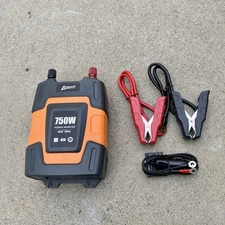 Ampeak 750W Power Inverter 4.8A Dual USB Ports 2 AC Outlets DC 12V to AC 110V 